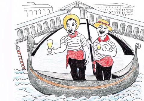 "When the moon hits your eye and you're completely pie-eyed, that's amore"