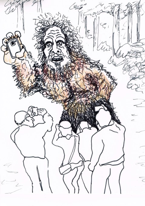 PlayMobility, after issuing  a call-out for video footage for its "Legend Tracker" App,  posted videos on YouTube  purporting to show "Bigfoot" being observed by a  group of Chinese tourists; but many denounce the video as a hoax.  