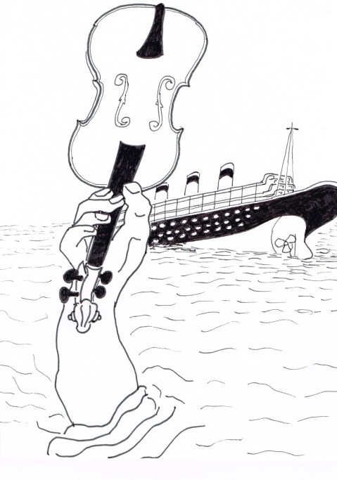 A Violin recovered with the body of the Musician Hartly who went down with the Titanic, sells for £900,000 in auction