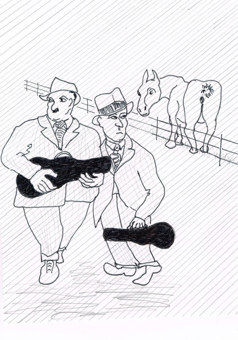 Thieves have stolen the tail-hair from 5 horses in Duncan. [Police should DNA test the horse-hair in the bows of local string-players!]