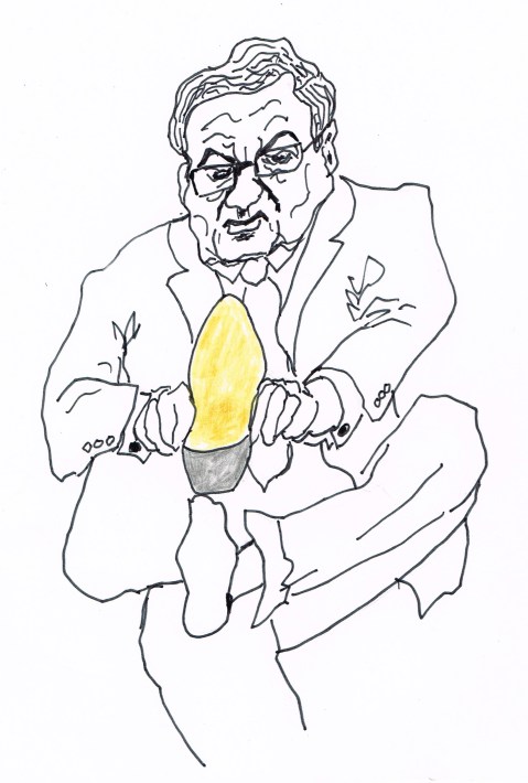 As per tradition, Canada's Finance Minister  Jim Flaherty buys new shoes for delivering the Budget: steel toed to make it easier to give charities the boot! [The Conservative Govt. has threatened to pull charitable status from some environmental groups.]