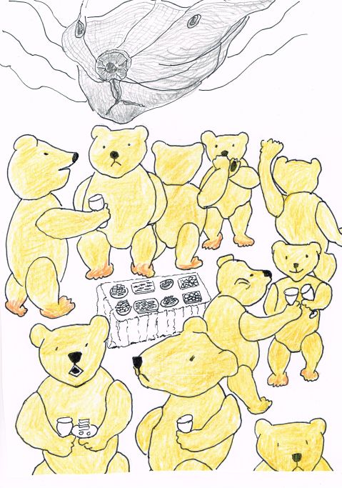 Networking at the TED conference.