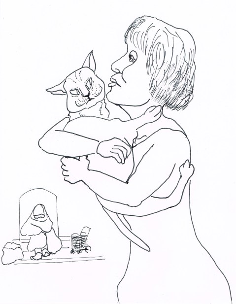 Mrs Harper champions the cause of homeless cats. In vancouver, the number of homeless people has risen 250%