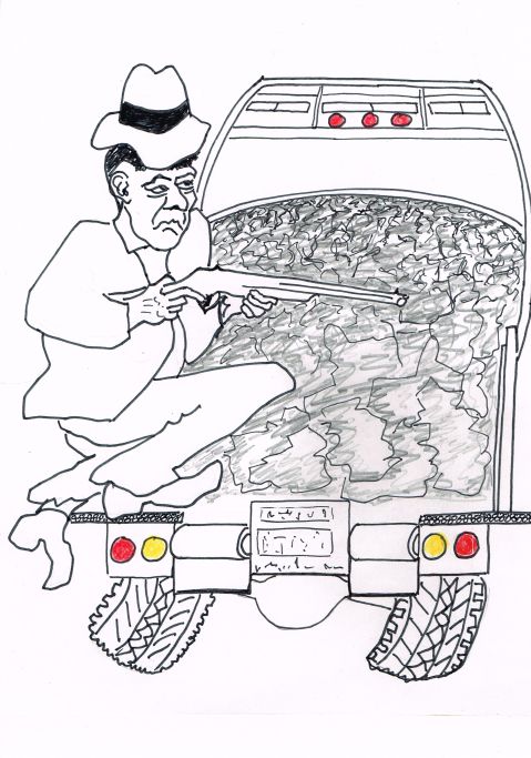 Hitman for the notorious United Nations Gang worked as a garbage collector.