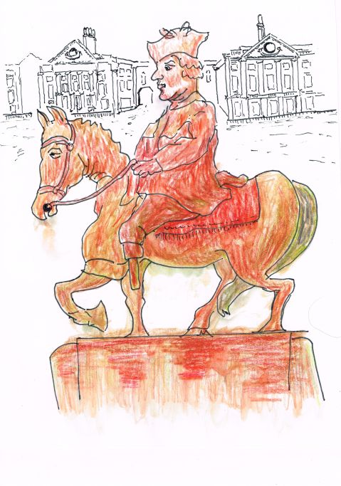 A statue of soap in Cavendish Square, known as 'Sweet William' to the English, 'Stinking Wullie' to the Scots, and ' The Butcher of Cullodon' to both, is crumbling as Scotland votes on independence.