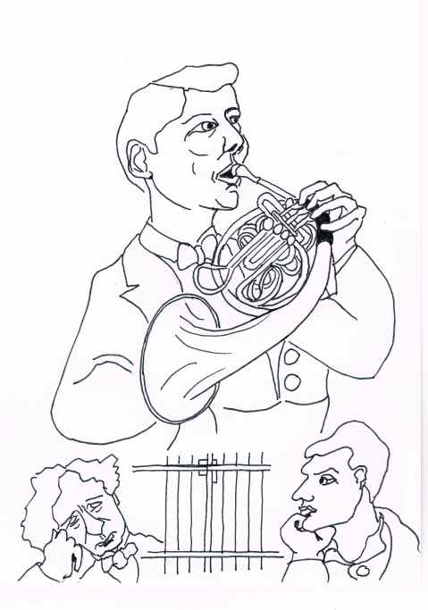 By unwisely supplementing his income from the Santiago symphony with sotto voce blow deals,upper crust Brit Alexander Harrild is sentenced by the top brass to face the music in Uno prison.