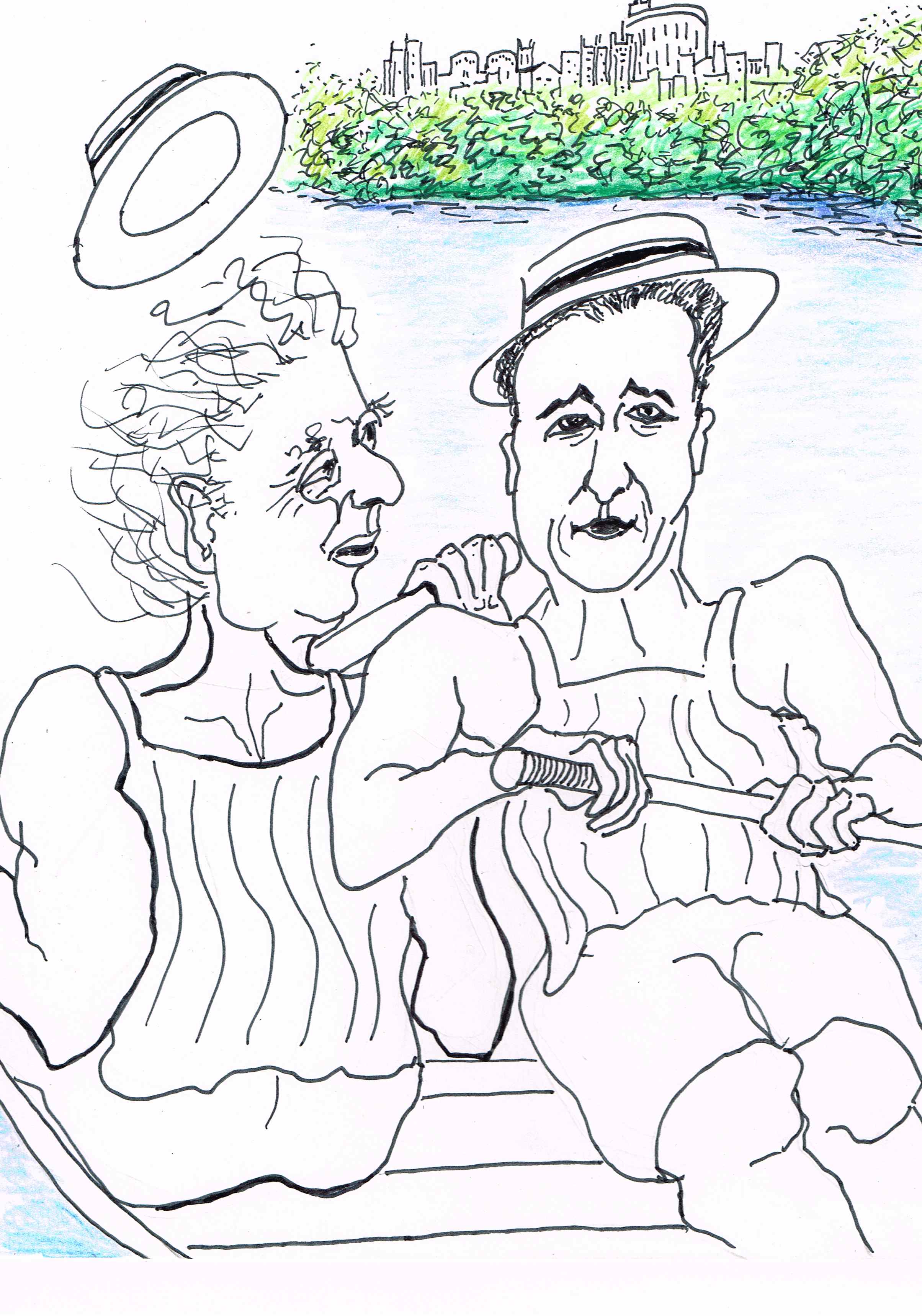 'We will not pull together/Whether to stay or go/I say we stay for ever/Boris insists on no/'[old Etonians heading for a row.]