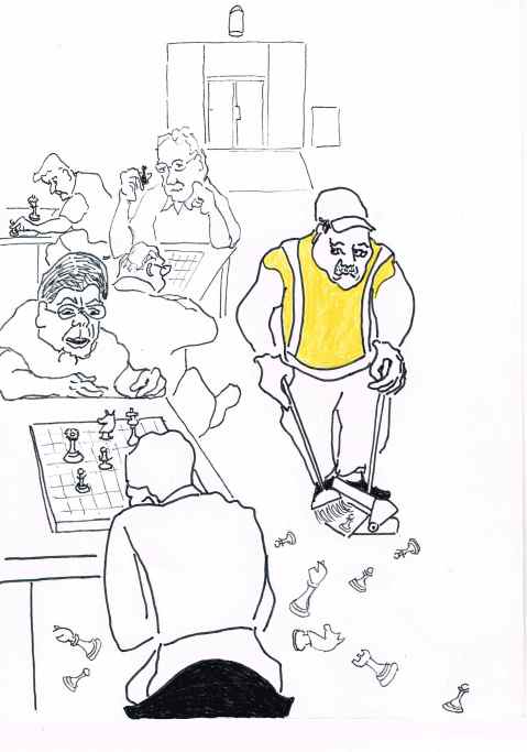 Acting on the results of a cost benefit analysis,Park Royal shopping centre has evicted it's long term chess players.[ Don't ask ]