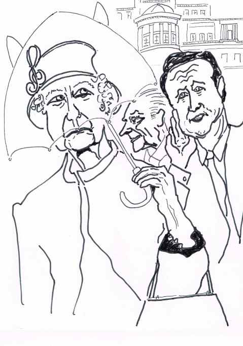 Even umbrellas have ears: unguarded remarks from the Queen and her Prime Minister.