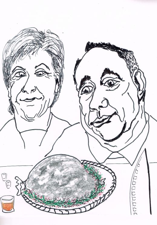 Old Scotland wants no watery stuff/that splashes in wooden dishes/but if you wish her a grateful prayer/give her a Haggis.